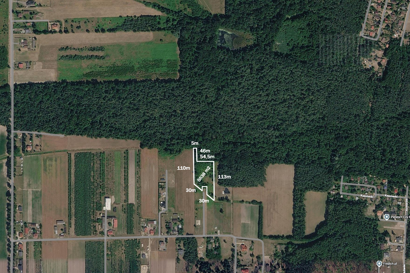 Działka Sprzedaż Pasikonie Mustanga